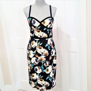BLACK HALO WOMEN'S FLORAL PARTY DRESS SIZE 6
